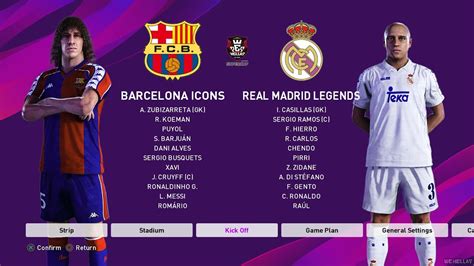 real madrid vs barcelona legends